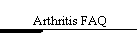Arthritis FAQ