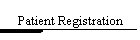 Patient Registration